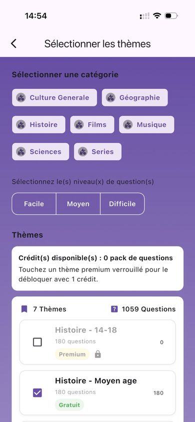 Sélectionner les thèmes